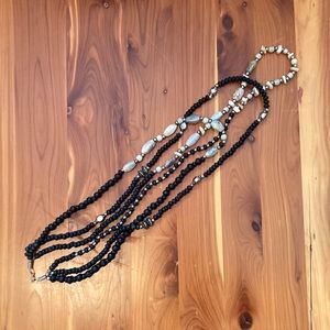 3 strand bead necklace